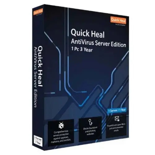  Quick Heal Antivirus For Server 1 User 3 Years 
