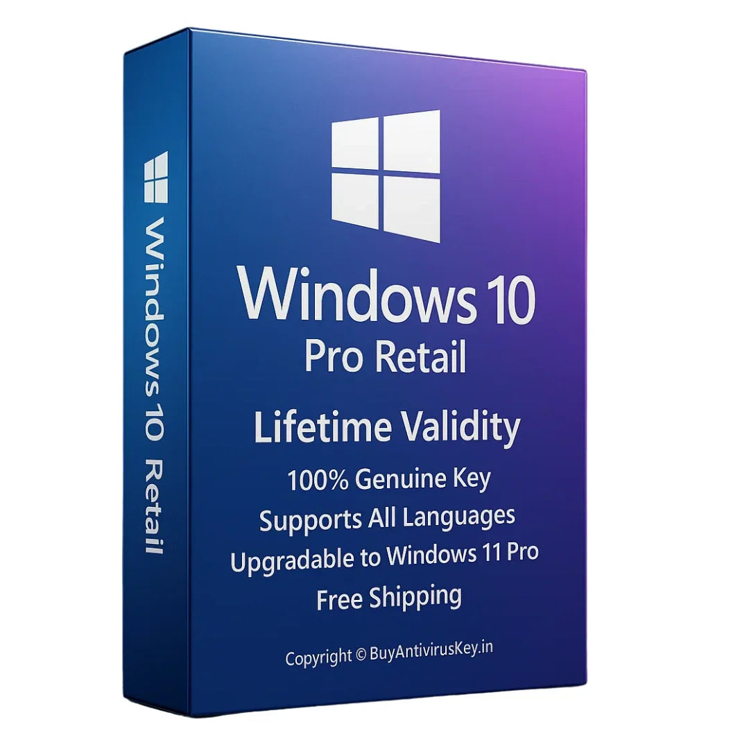 Windows 10 Pro Retail Key – Lifetime Validity | 100% Genuine Key